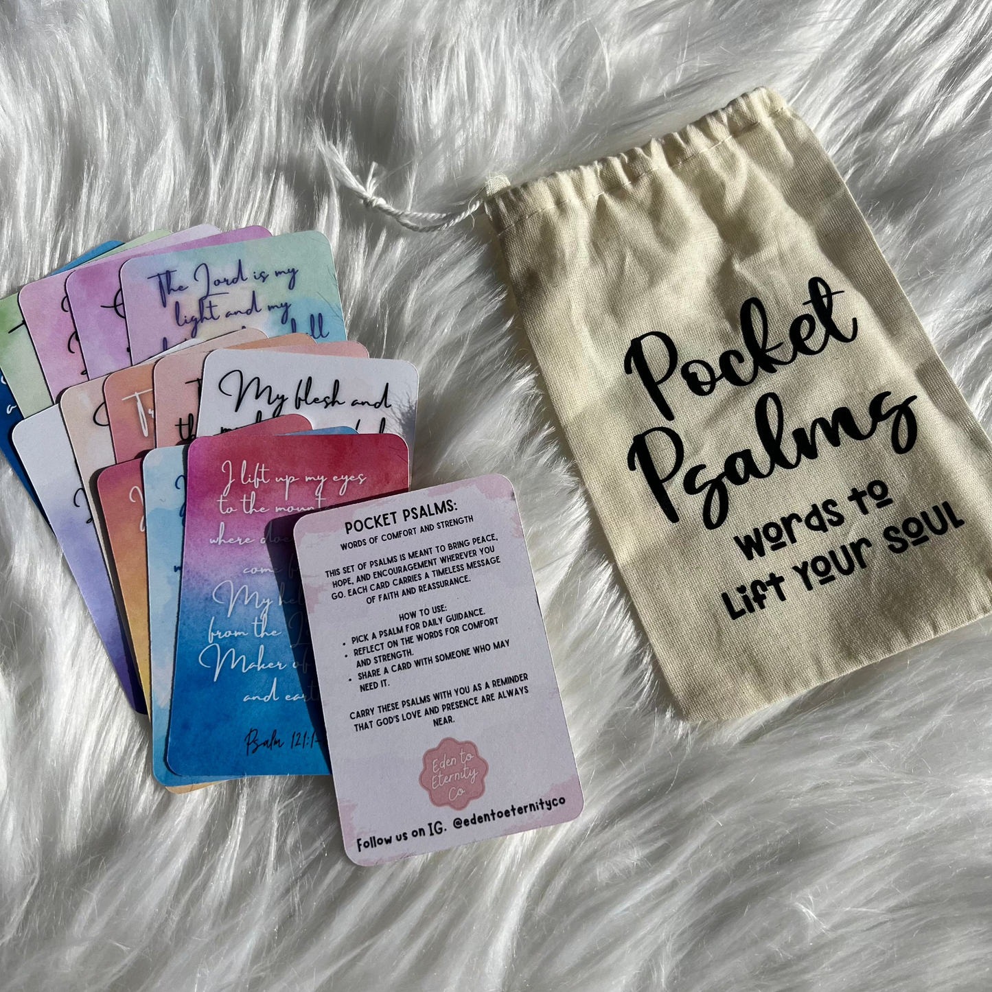 Pocket Psalms - 15 Mini Watercolor Psalms for Encouragement